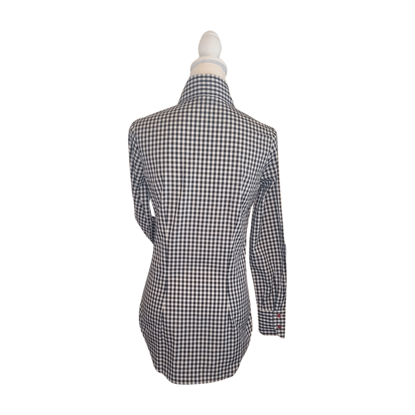 Core Collection Black and Cream Gingham Women's Western Shirt